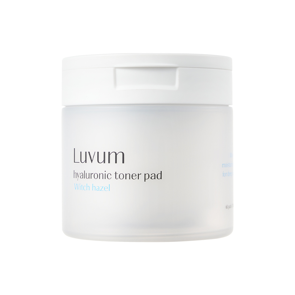 【LUVUM】위치하젤 히알루론산 토너 패드 60매