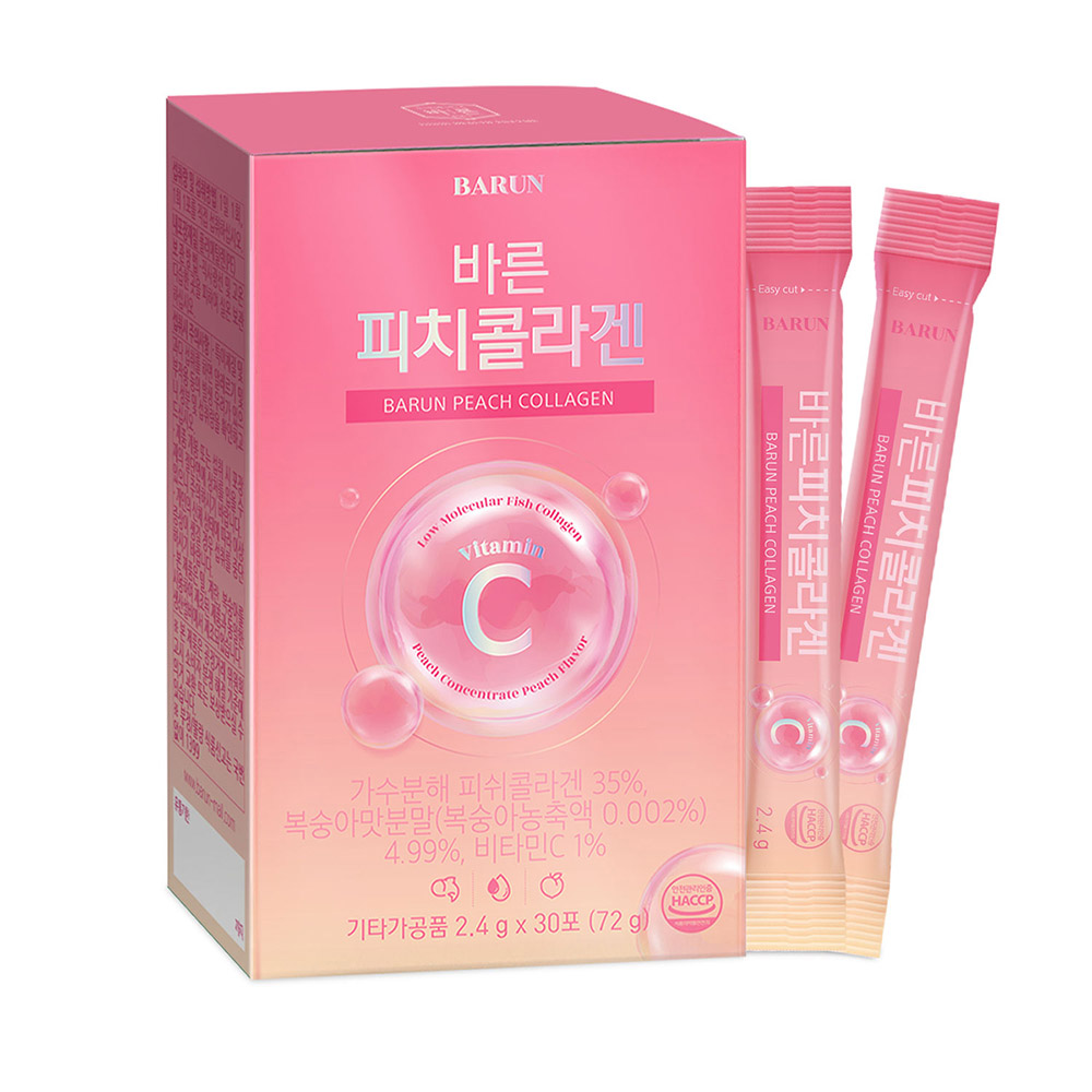 【BARUN】피치콜라겐 30포/72g